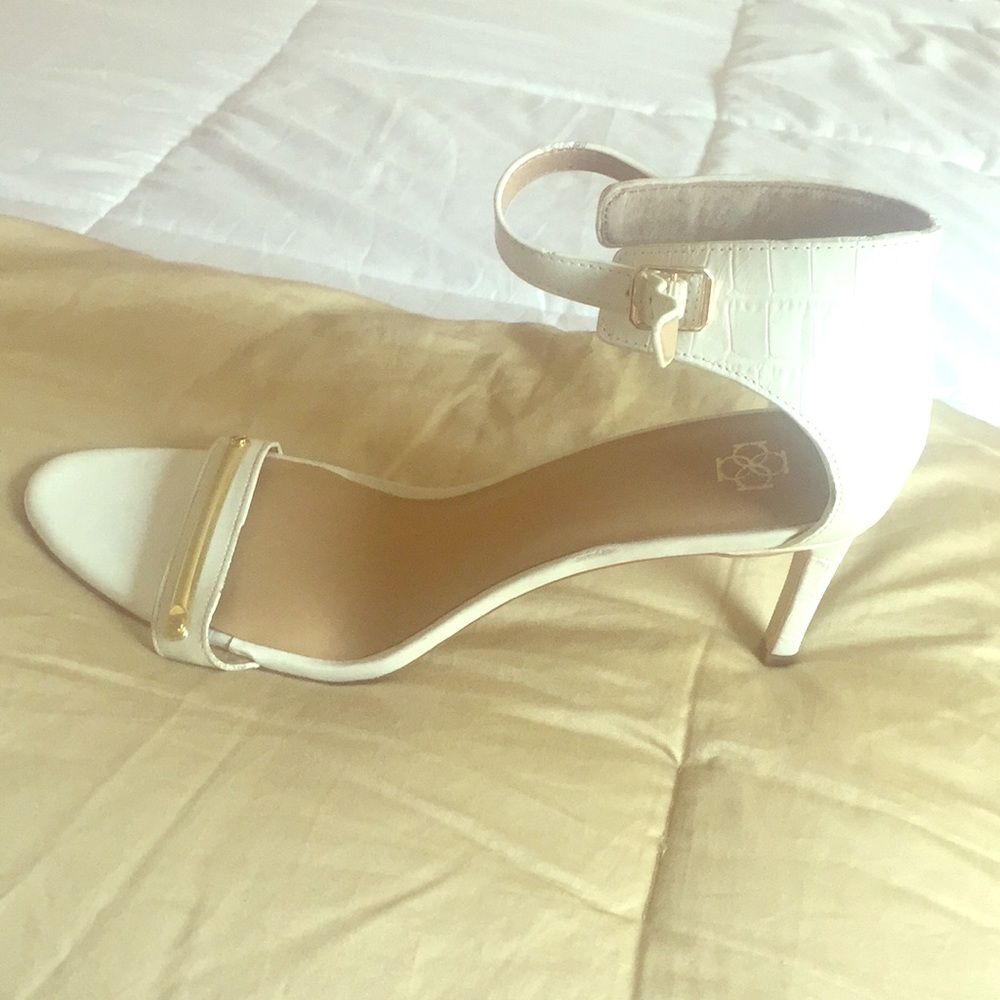 Open toe ankle strap heels